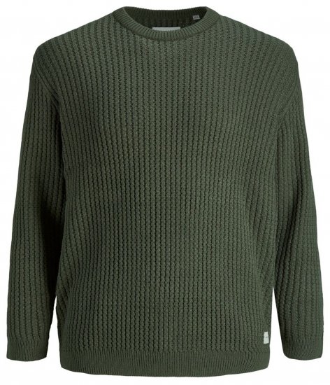 Jack & Jones JCOBRANDON Knit Forest - Megztiniai ir džemperiai - Megztiniai ir Džemperiai - 2XL-14XL