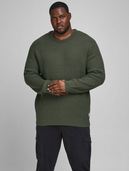 Jack & Jones JCOBRANDON Knit Forest - Megztiniai ir džemperiai - Megztiniai ir Džemperiai - 2XL-14XL