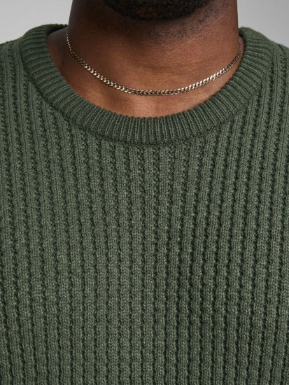 Jack & Jones JCOBRANDON Knit Forest - Megztiniai ir džemperiai - Megztiniai ir Džemperiai - 2XL-14XL