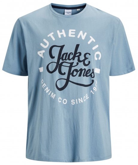 Jack & Jones JJMOON T-shirt Faded Denim - Marškinėliai - Marškinėliai - 2XL-14XL