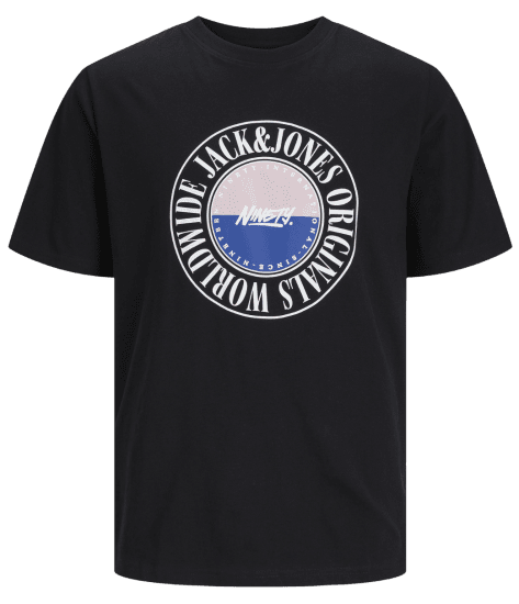 Jack & Jones JORCOBIN T-Shirt Black - Marškinėliai - Marškinėliai - 2XL-14XL
