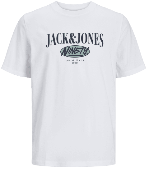 Jack & Jones JORCOBIN T-Shirt Bright White - Marškinėliai - Marškinėliai - 2XL-14XL