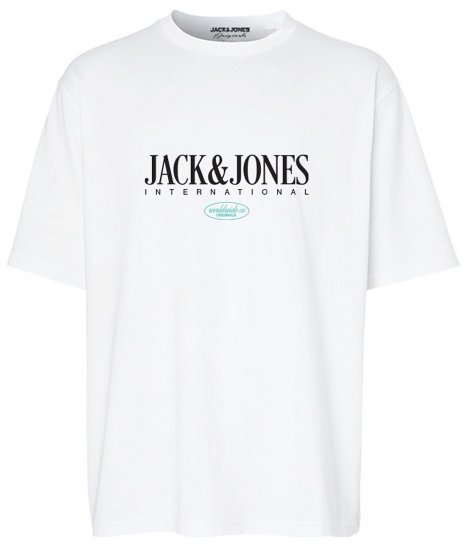 Jack & Jones JORLUCCA T-Shirt Bright White - Marškinėliai - Marškinėliai - 2XL-14XL