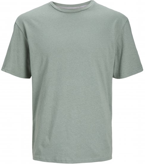 Jack & Jones JPRCC SOFT Linen Blend T-Shirt Lily Pad - Marškinėliai - Marškinėliai - 2XL-14XL