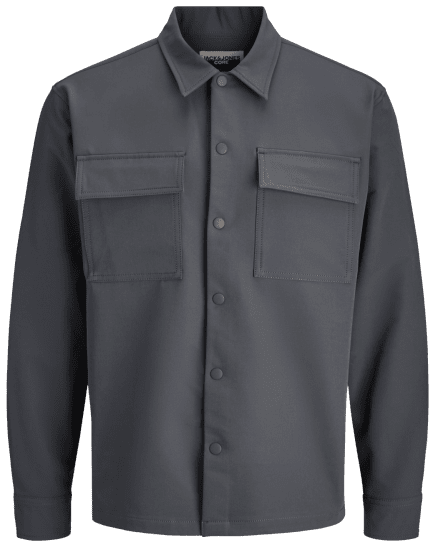 Jack & Jones Point Commute Long Sleeve Shirt Black Oyster - Marškiniai - Marškiniai - 2XL-8XL