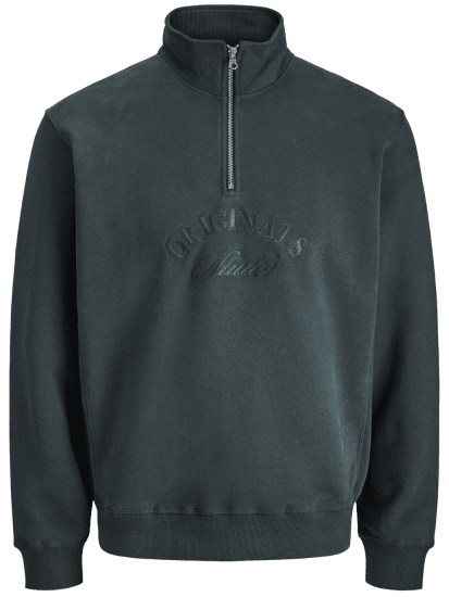 Jack & Jones Bleecker Branding High Neck Sweatshirt Forest River - Megztiniai ir džemperiai - Megztiniai ir Džemperiai - 2XL-14XL