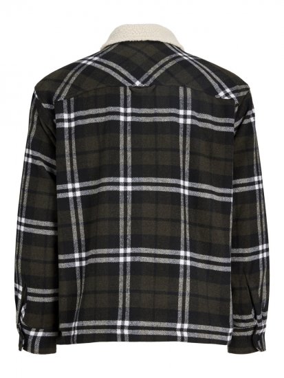Jack & Jones Zac Teddy Marškinių tipo striukė Žalia - Didelės vyriškos striukės - Didelės vyriškos striukės