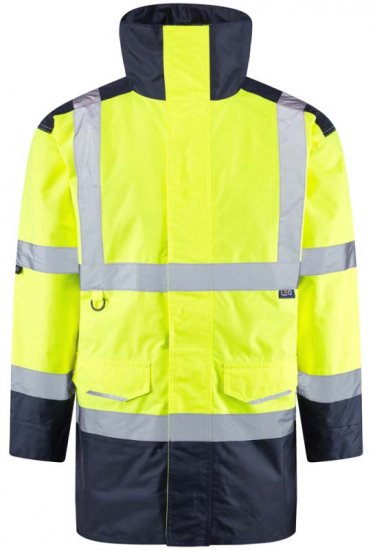 Leo Tawstock Warm Quilted Anorak Hi-Vis Yellow/Navy - Darbo drabužiai - Darbo drabužiai - 3XL-10XL