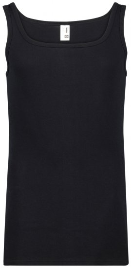 Adamo Royal Fine Ribbed Undershirt Black - Apatinis trikotažas ir plaukimo apranga - Apatinis trikotažas - 2XL-8XL