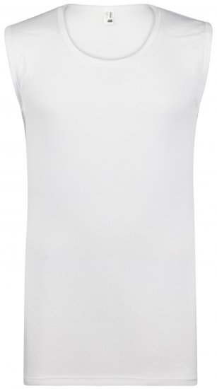 Adamo Royal Fine Ribbed Sleeveless Under-T-shirt White - Apatinis trikotažas ir plaukimo apranga - Apatinis trikotažas - 2XL-8XL