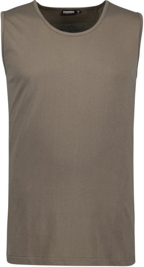 Adamo Rod Comfort Fit Tank Top Khaki - Marškinėliai - Marškinėliai - 2XL-14XL