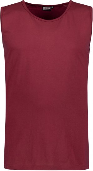 Adamo Rod Comfort Fit Tank Top Wine - Marškinėliai - Marškinėliai - 2XL-14XL