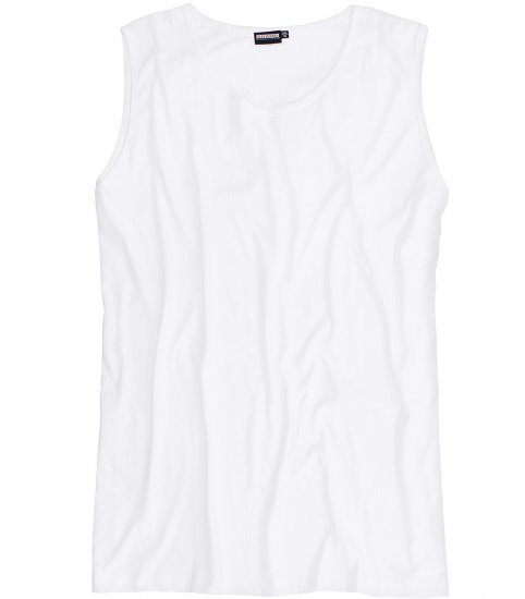 Adamo Rod Comfort Fit Tank Top White - Marškinėliai - Marškinėliai - 2XL-14XL