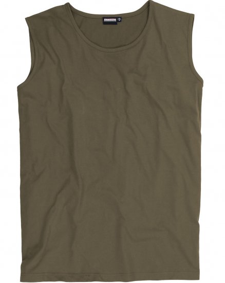 Adamo Rod Comfort Fit Tank Top Khaki - Marškinėliai - Marškinėliai - 2XL-14XL