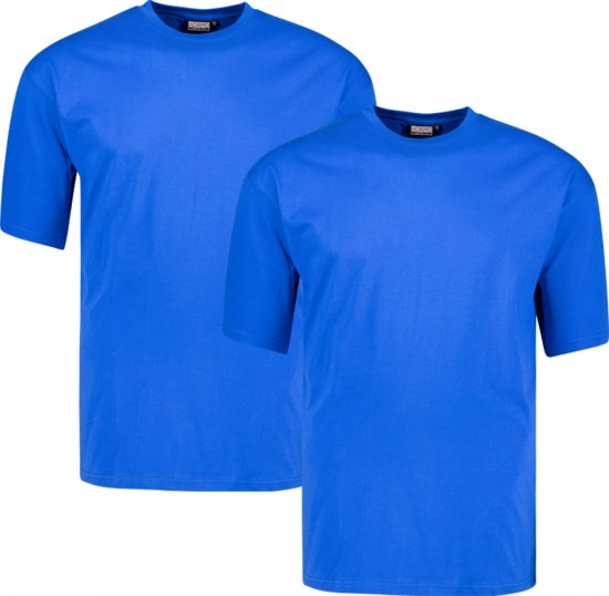 Adamo Marlon Comfort fit 2-pack T-shirt Royal Blue - Marškinėliai - Marškinėliai - 2XL-14XL