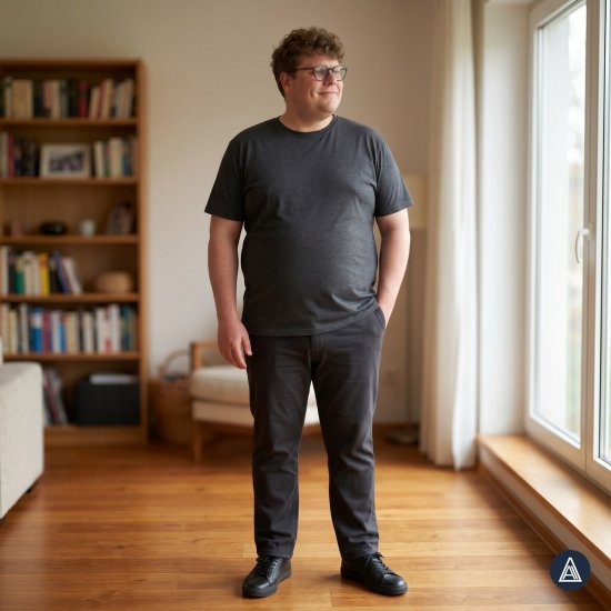 Adamo 129420 Marškinėliai 2 vnt Tamsiai pilka melanžinė - Marškinėliai - Marškinėliai - 2XL-14XL