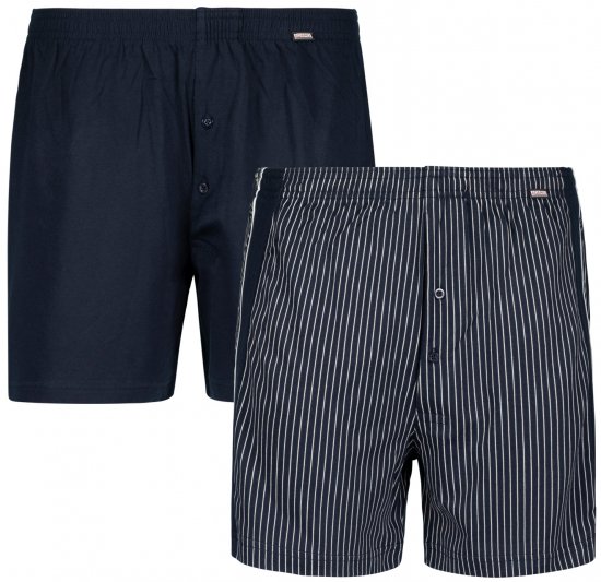 Adamo David Boxershorts 2-pack Navy - Apatinis trikotažas ir plaukimo apranga - Apatinis trikotažas - 2XL-8XL