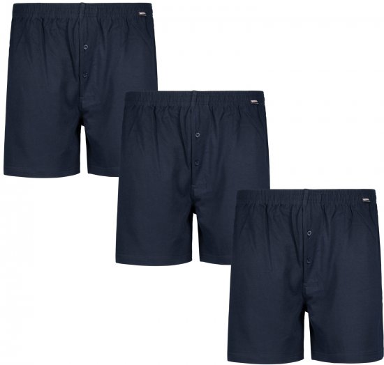 Adamo James Boxershorts 3-pack Navy - Apatinis trikotažas ir plaukimo apranga - Apatinis trikotažas - 2XL-8XL