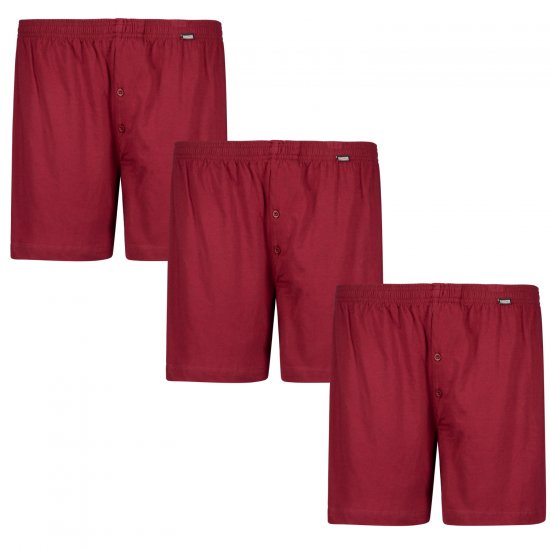 Adamo James Boxershorts 3-pack Burgundy - Apatinis trikotažas ir plaukimo apranga - Apatinis trikotažas - 2XL-8XL