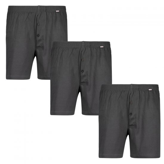Adamo James Boxershorts 3-pack Charcoal - Apatinis trikotažas ir plaukimo apranga - Apatinis trikotažas - 2XL-8XL