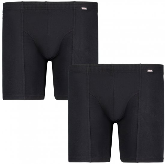 Adamo Jim Boxer shorts 2-pack Black - Apatinis trikotažas ir plaukimo apranga - Apatinis trikotažas - 2XL-8XL