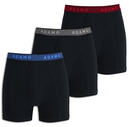 Adamo Jerry Maxi Boxers 702 Black 3-pack - Apatinis trikotažas ir Plaukimo apranga - Apatinis trikotažas - 2XL-8XL