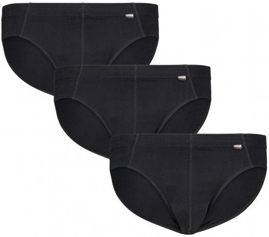 Adamo Ian Briefs 3-pack Black - Apatinis trikotažas ir plaukimo apranga - Apatinis trikotažas - 2XL-8XL