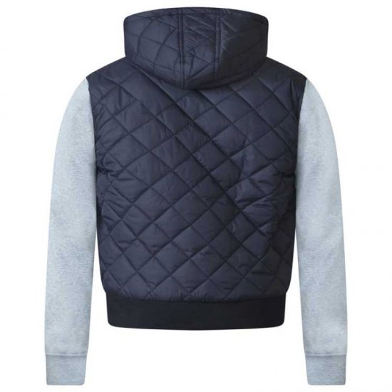 D555 Willie Hooded Quilted Jacket with Fleece sleeves - Didelės vyriškos striukės - Didelės vyriškos striukės