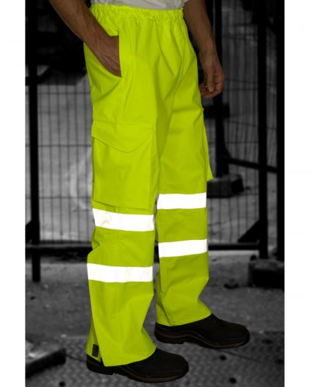 Leo Appledore Cargo Rain pants Hi-Vis Yellow - Darbo drabužiai - Darbo drabužiai - 3XL-10XL