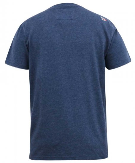 D555 ALFRED 2-Pack Brand Carrier Printed Crew Neck T-Shirts - Marškinėliai - Marškinėliai - 2XL-14XL