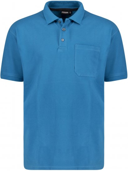 Adamo Klaas Regular fit Polo Shirt with Pocket Petrol - Polo marškinėliai - Polo marškinėliai - 2XL-8XL