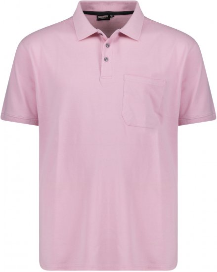 Adamo Klaas Regular fit Polo Shirt with Pocket Pink - Polo marškinėliai - Polo marškinėliai - 2XL-8XL