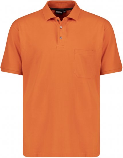 Adamo Klaas Regular fit Polo Shirt with Pocket Orange - Polo marškinėliai - Polo marškinėliai - 2XL-8XL
