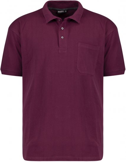 Adamo Klaas Regular fit Polo Shirt with Pocket Blackberry - Polo marškinėliai - Polo marškinėliai - 2XL-8XL