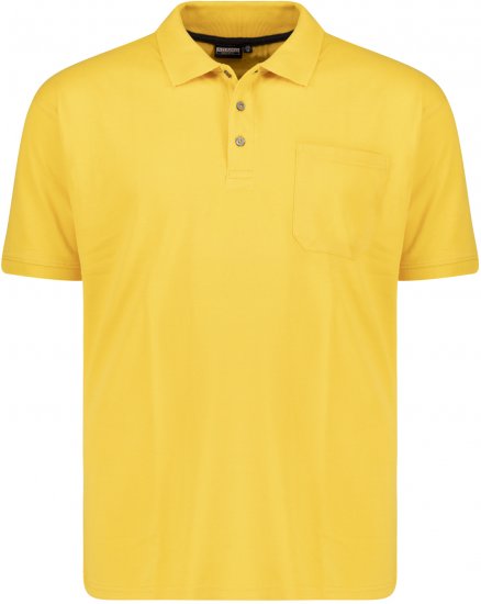 Adamo Klaas Regular fit Polo Shirt with Pocket Yellow - Polo marškinėliai - Polo marškinėliai - 2XL-8XL