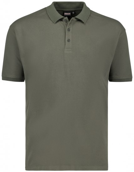 Adamo Stephan Waffelpique Poloshirt Olive Green - Polo marškinėliai - Polo marškinėliai - 2XL-8XL