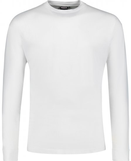 Adamo Floyd Comfort fit Long sleeve T-shirt White - Marškinėliai - Marškinėliai - 2XL-14XL