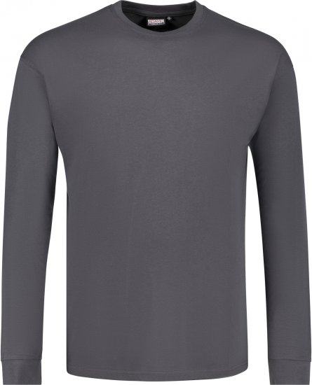 Adamo Floyd Comfort fit Long sleeve T-shirt Charcoal - Marškinėliai - Marškinėliai - 2XL-14XL