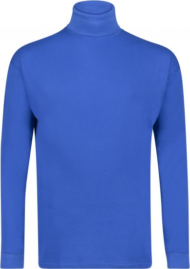 Adamo Fabio Comfort fit Turtleneck Long sleeve T-shirt Royal blue - Marškinėliai - Marškinėliai - 2XL-14XL