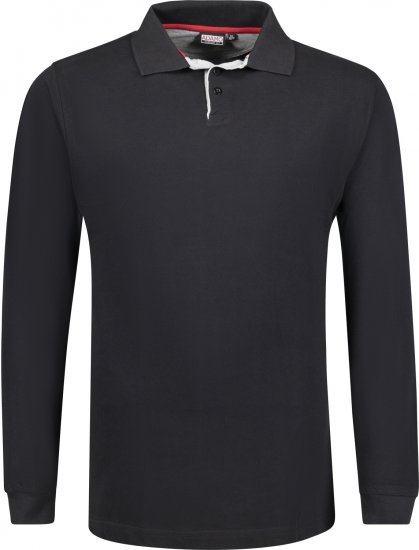 Adamo Peter Comfort fit Long sleeve Polo Black - Polo marškinėliai - Polo marškinėliai - 2XL-8XL