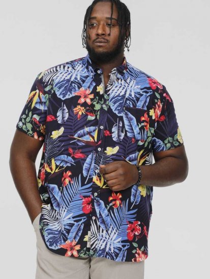 D555 TOBY Multi Colour Hawaiian AO Print Shirt - Marškiniai - Marškiniai - 2XL-8XL
