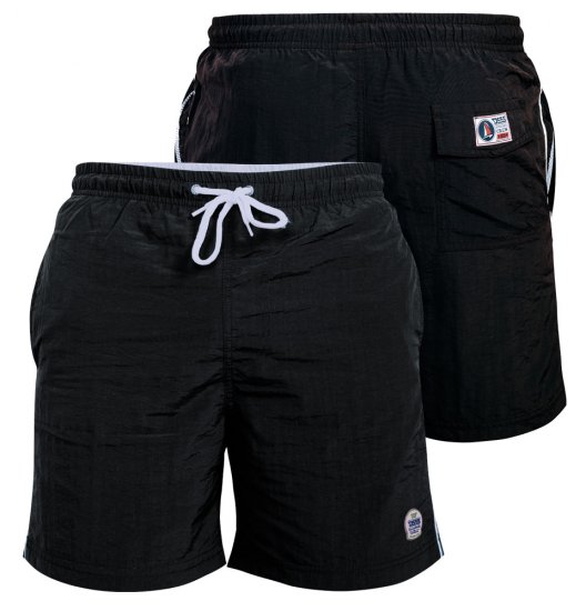 D555 Yarrow Swimshorts Black - Apatinis trikotažas ir plaukimo apranga - Apatinis trikotažas - 2XL-8XL