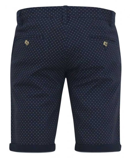 D555 DUDLEY AO Printed Stretch Chino Shorts Navy - Šortai - Šortai - W40-W60