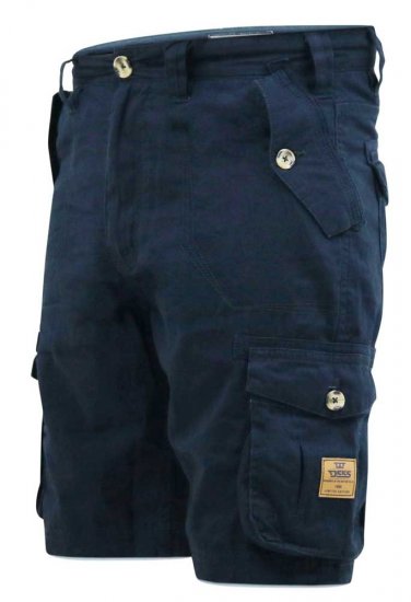D555 RODNEY Cotton Cargo Shorts Navy - Šortai - Šortai - W40-W60