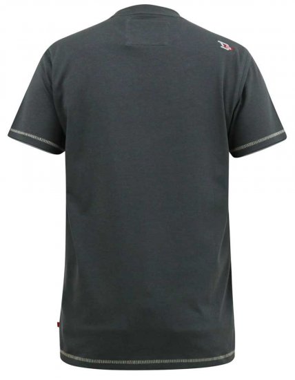 D555 BENNETT Dune Kings Buggy Printed Crew Neck T-Shirt Khaki - Marškinėliai - Marškinėliai - 2XL-14XL