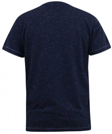 D555 DENNIS Official AC/DC Printed Crew Neck T-Shirt Navy Reno - Marškinėliai - Marškinėliai - 2XL-14XL