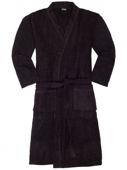 Adamo Joey Bathrobe Black - Apatinis trikotažas ir plaukimo apranga - Apatinis trikotažas - 2XL-8XL