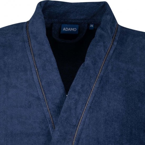 Adamo 149014 Veliūrinis chalatas Tamsiai mėlyna - Apatinis trikotažas ir plaukimo apranga - Apatinis trikotažas - 2XL-8XL