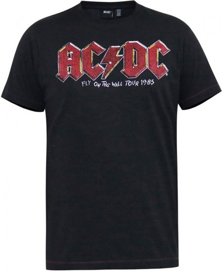 D555 JAILBREAK Official Ac/Dc Printed T-Shirt With Front And Back Print - Black - Marškinėliai - Marškinėliai - 2XL-14XL