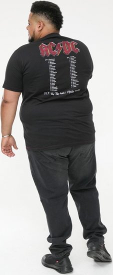 D555 JAILBREAK Official Ac/Dc Printed T-Shirt With Front And Back Print - Black - Marškinėliai - Marškinėliai - 2XL-14XL